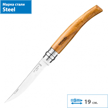 Нож складной OPINEL OLIVE EFFILE 10 New, филейный